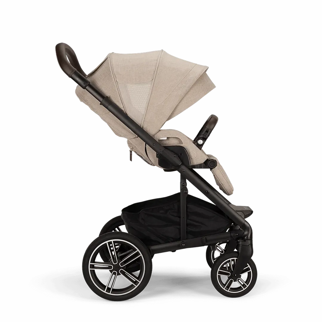Nuna Mixx Next   Mixx Next Carry Cot   Arra Flex   Base Curv Travel System - Biscotti