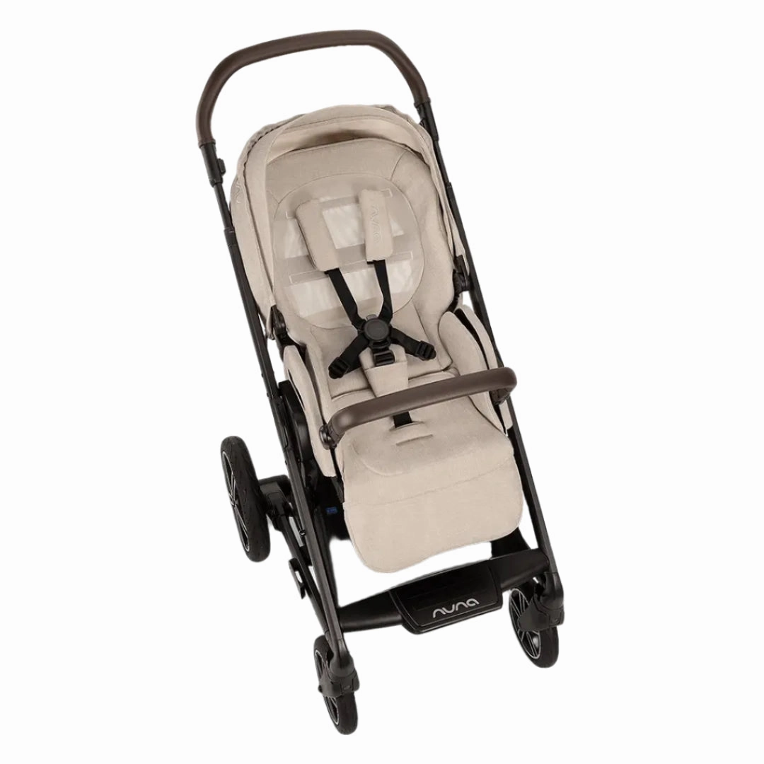 Nuna Mixx Next   Mixx Next Carry Cot   Arra Flex   Base Curv Travel System - Biscotti