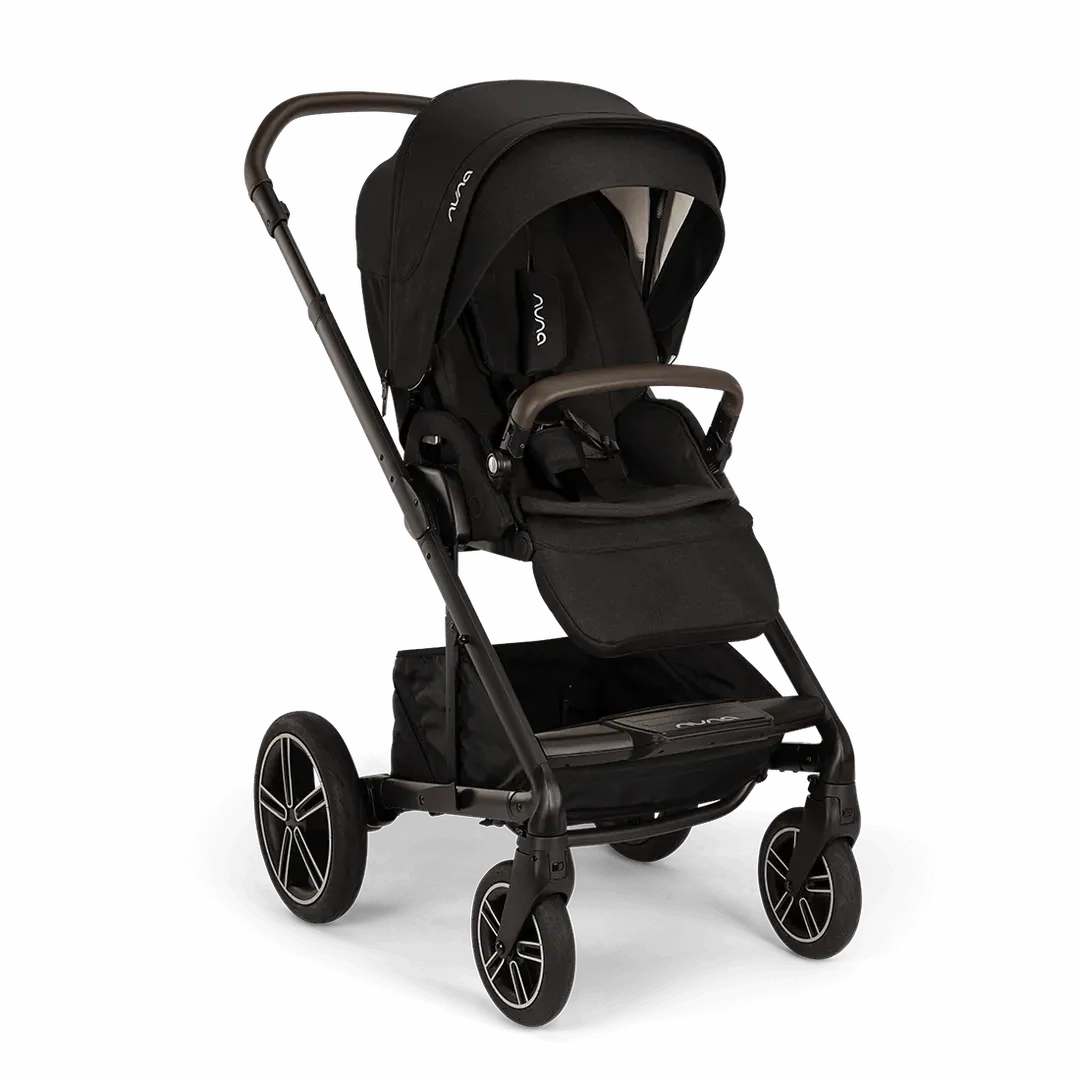 Nuna Mixx Next   Mixx Next Carry Cot   Arra Flex   Base Curv Travel System - Caviar