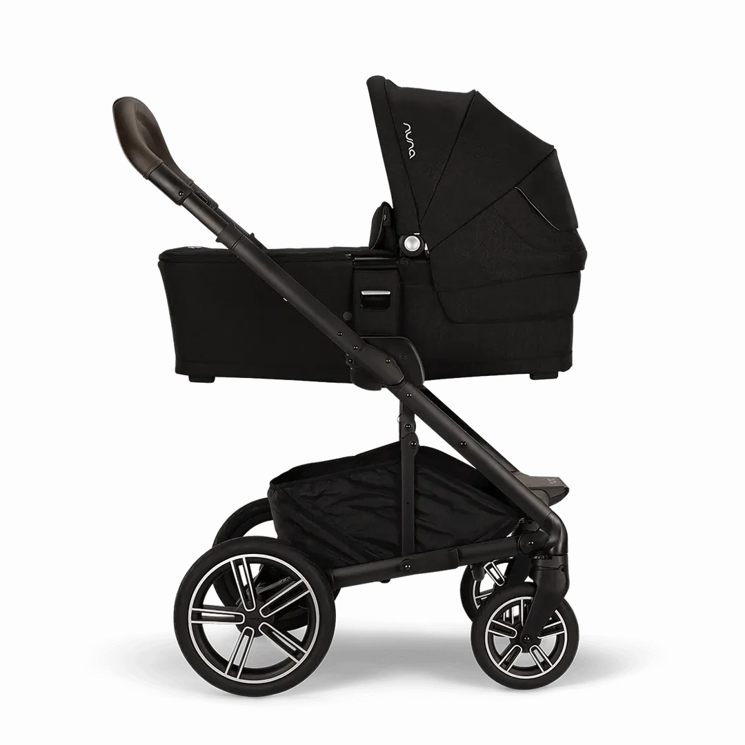 Nuna Mixx Next   Mixx Next Carry Cot   Arra Flex   Base Curv Travel System - Caviar