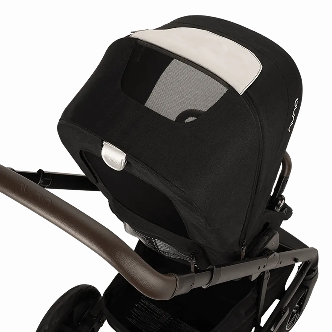 Nuna Mixx Next   Mixx Next Carry Cot   Arra Flex   Base Curv Travel System - Caviar