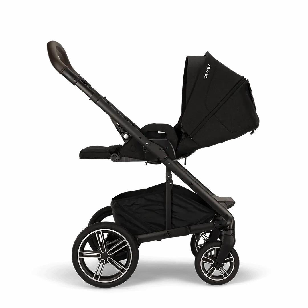 Nuna Mixx Next   Mixx Next Carry Cot   Arra Flex   Base Curv Travel System - Caviar