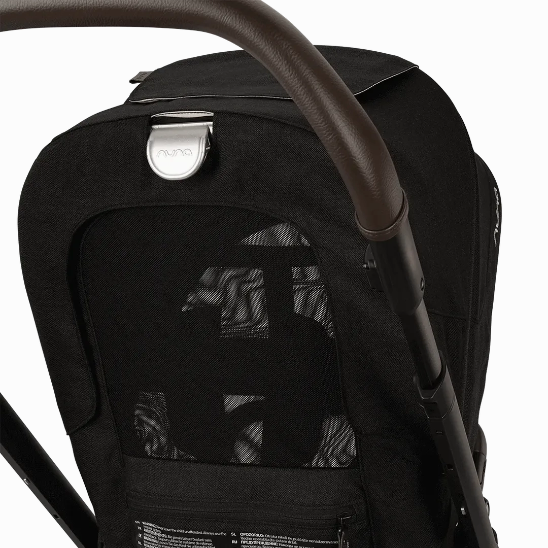 Nuna Mixx Next   Mixx Next Carry Cot   Arra Flex   Base Curv Travel System - Caviar