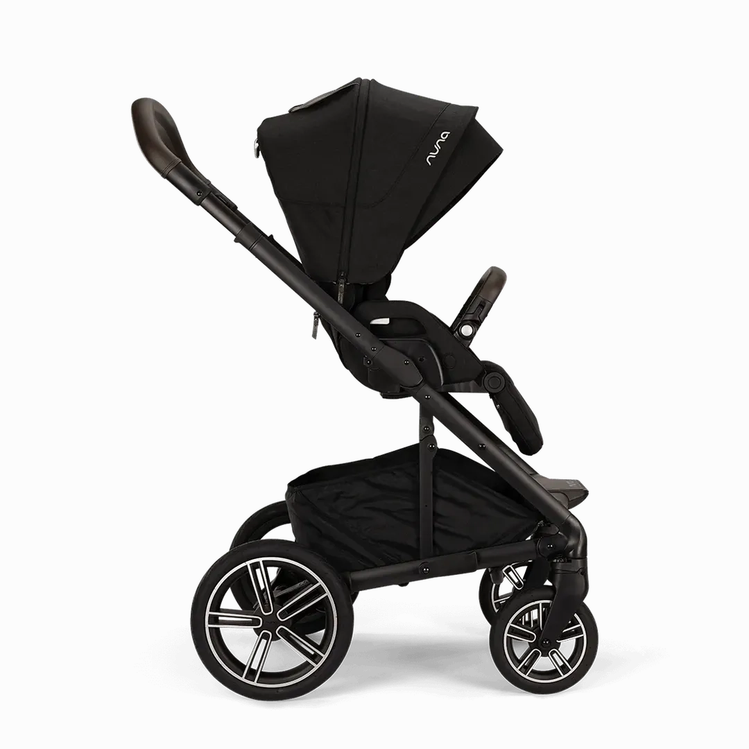 Nuna Mixx Next   Mixx Next Carry Cot   Arra Flex   Base Curv Travel System - Caviar