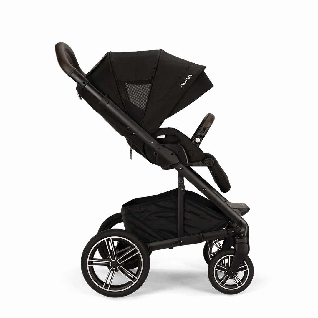 Nuna Mixx Next   Mixx Next Carry Cot   Arra Flex   Base Curv Travel System - Caviar