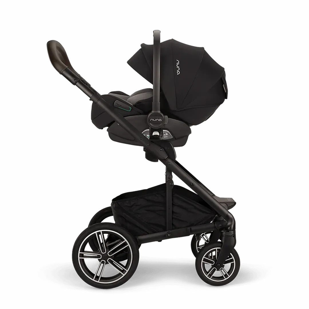Nuna Mixx Next   Mixx Next Carry Cot   Arra Flex   Base Curv Travel System - Caviar