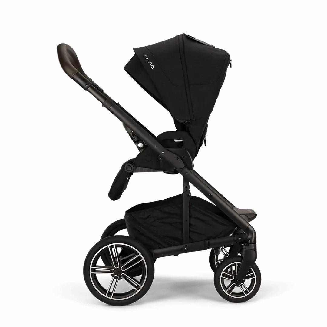 Nuna Mixx Next   Mixx Next Carry Cot   Arra Flex   Base Curv Travel System - Caviar