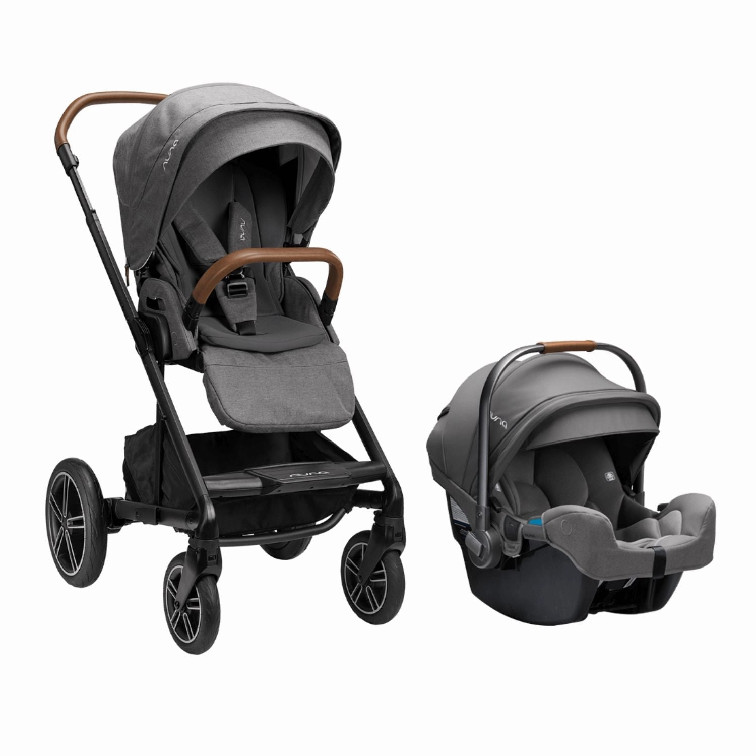 Nuna MIXX Next Stroller with Magnetic Buckle and PIPA RX Car Seat Travel System