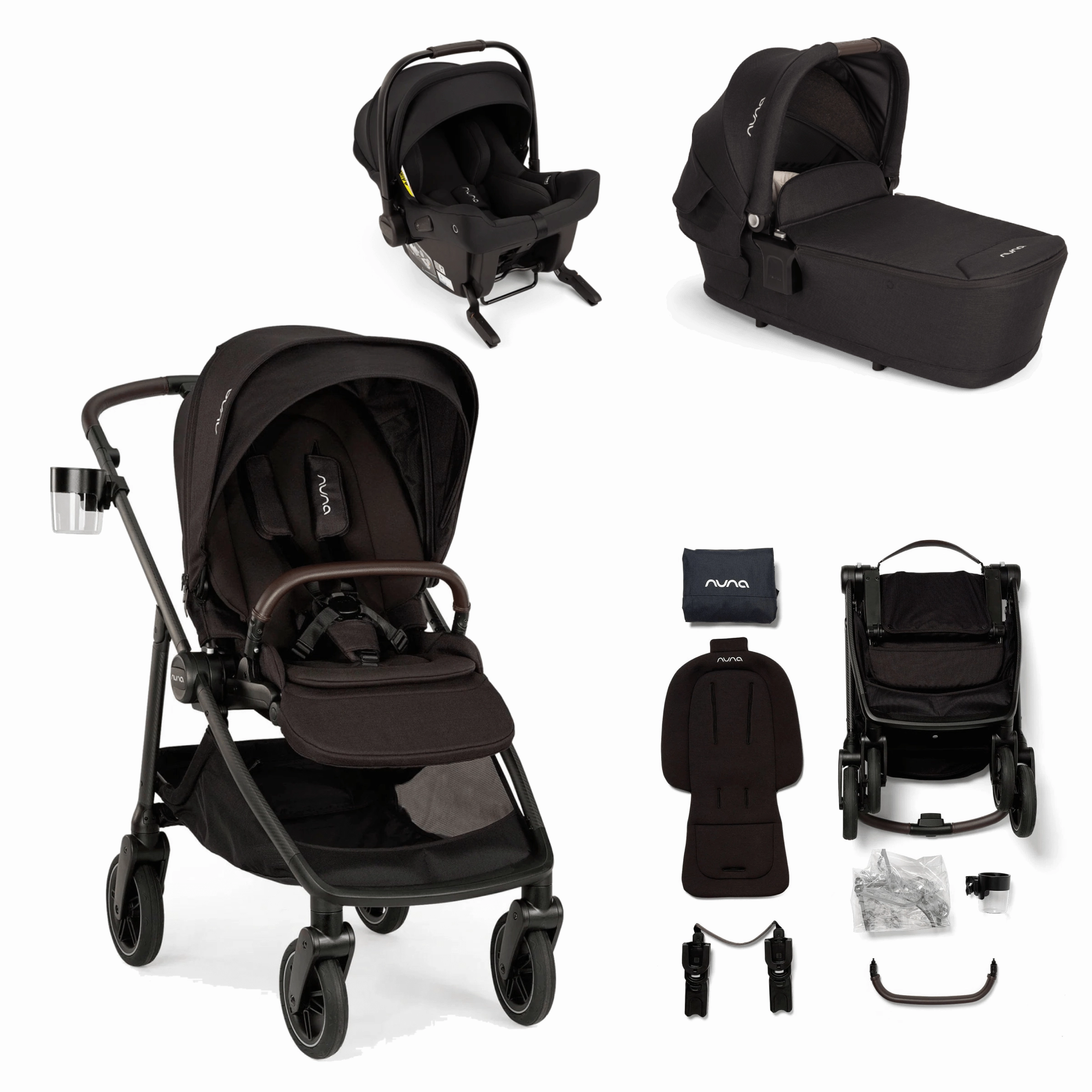 Nuna Swiv (PIPA Urbn) Travel System - Caviar