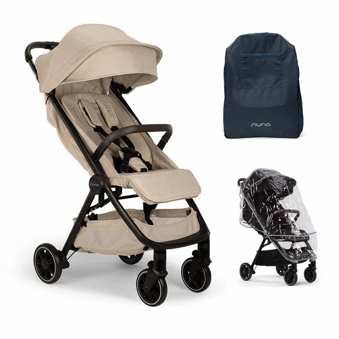 Nuna Triv Next   Pipa Urbn Travel System - Biscotti