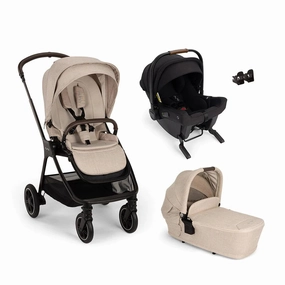 Nuna Triv Next   Pipa Urbn Travel System - Biscotti