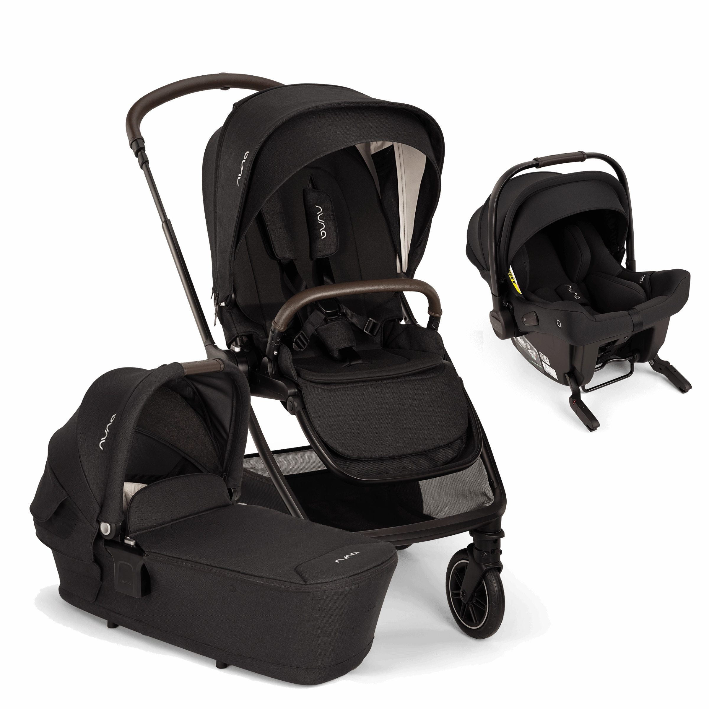Nuna TRIV Next & PIPA Urbn Travel System - Caviar