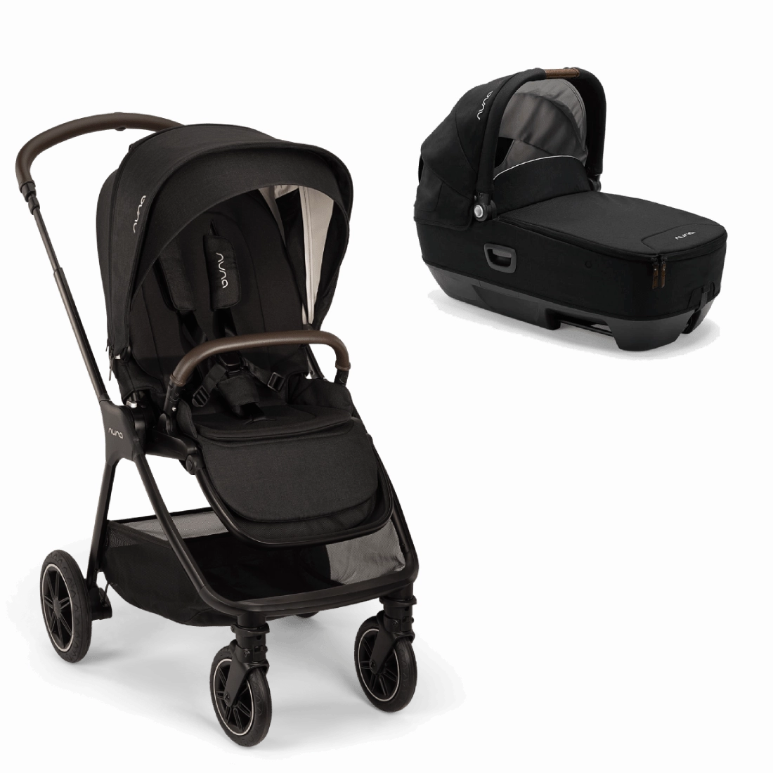 Nuna TRIV Next Stroller and Cari NEXT Car Carrycot - Caviar