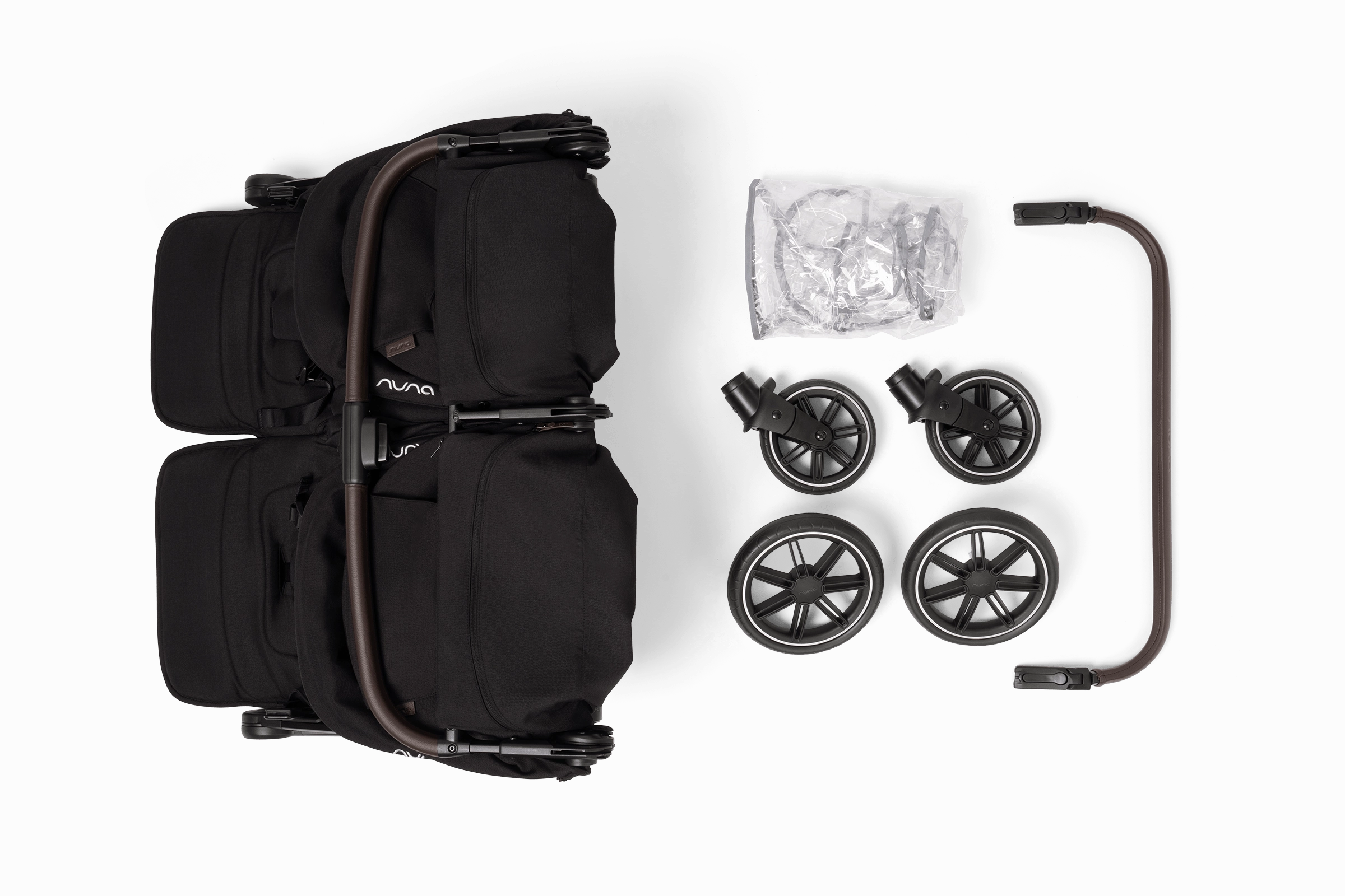Nuna TRVL Dubl Stroller - Caviar