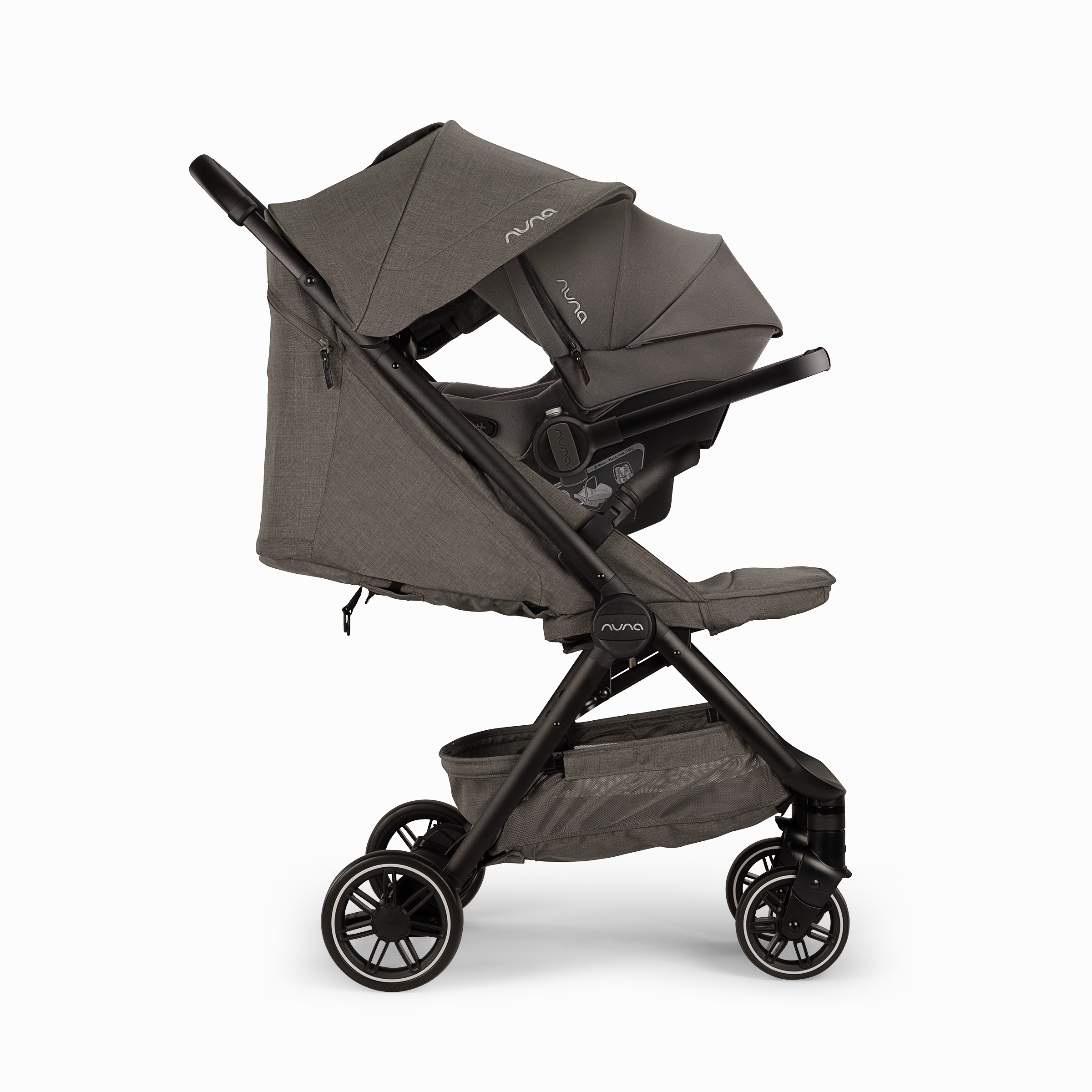 Nuna Trvl Stroller - Granite (w/ rain cover & travel bag) (New 2024)