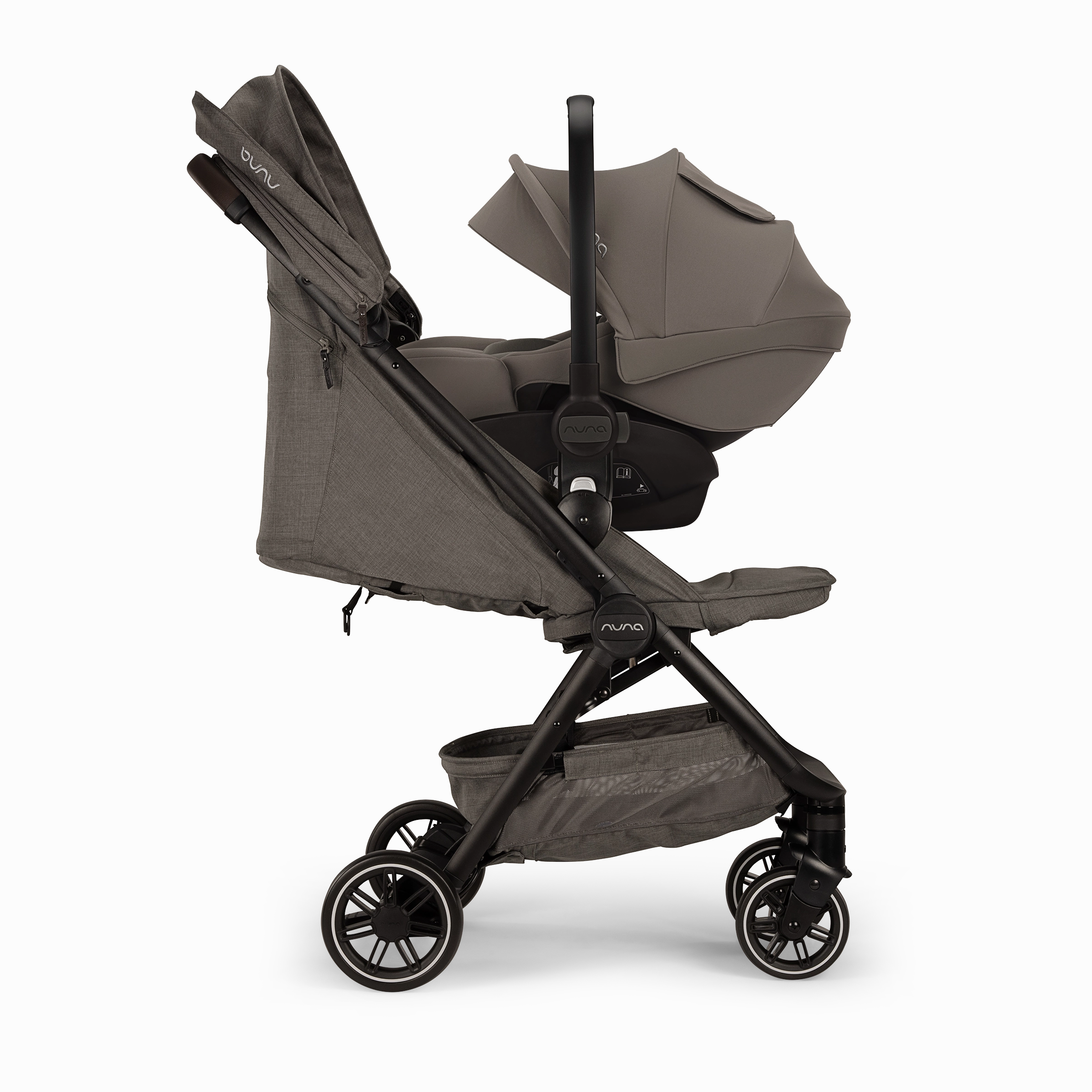 Nuna Trvl Stroller - Granite (w/ rain cover & travel bag) (New 2024)