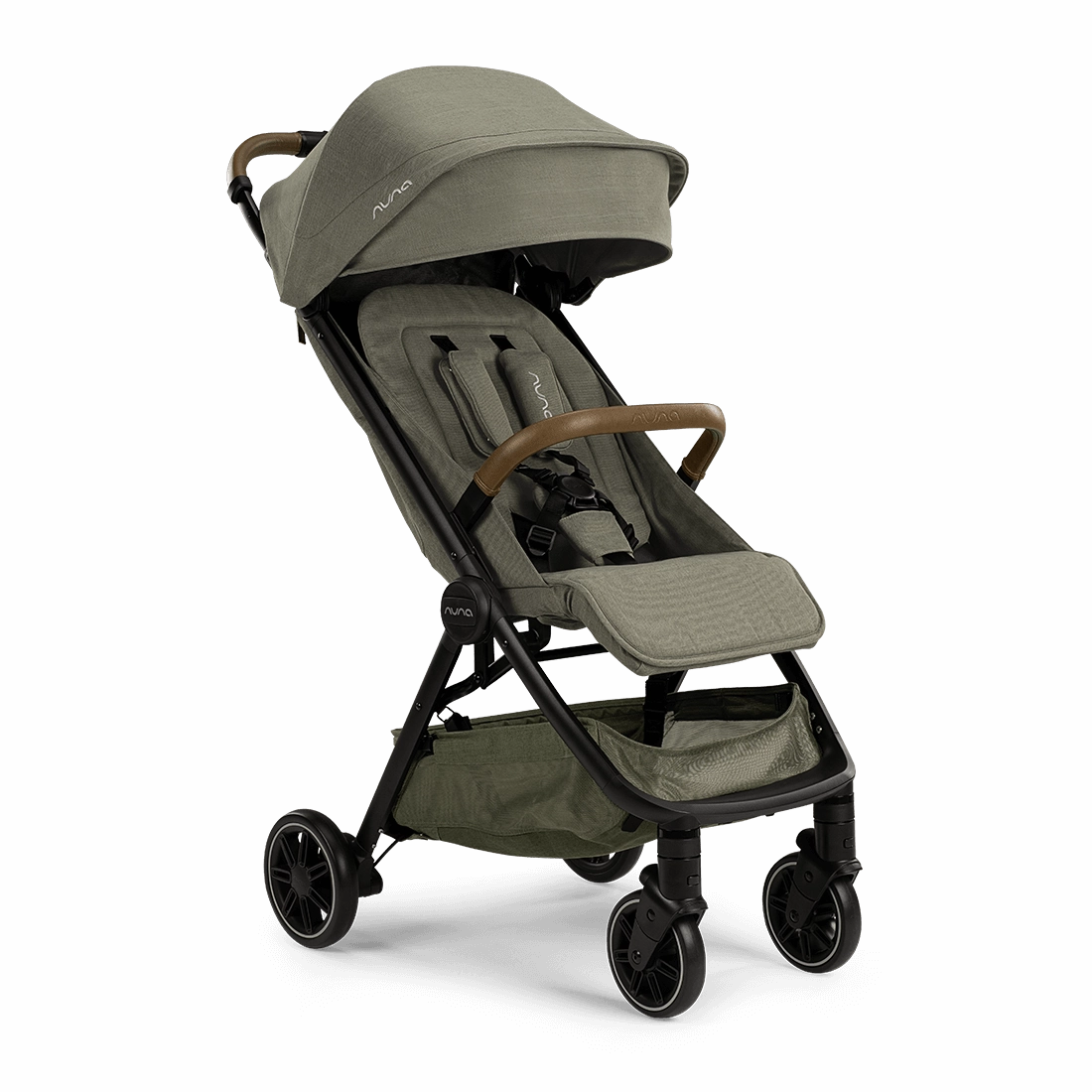 Nuna Trvl Stroller- Pine (w/ rain cover & travel bag)