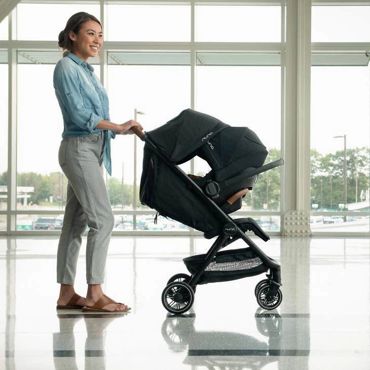 Nuna Trvl Stroller- Pine (w/ rain cover & travel bag)