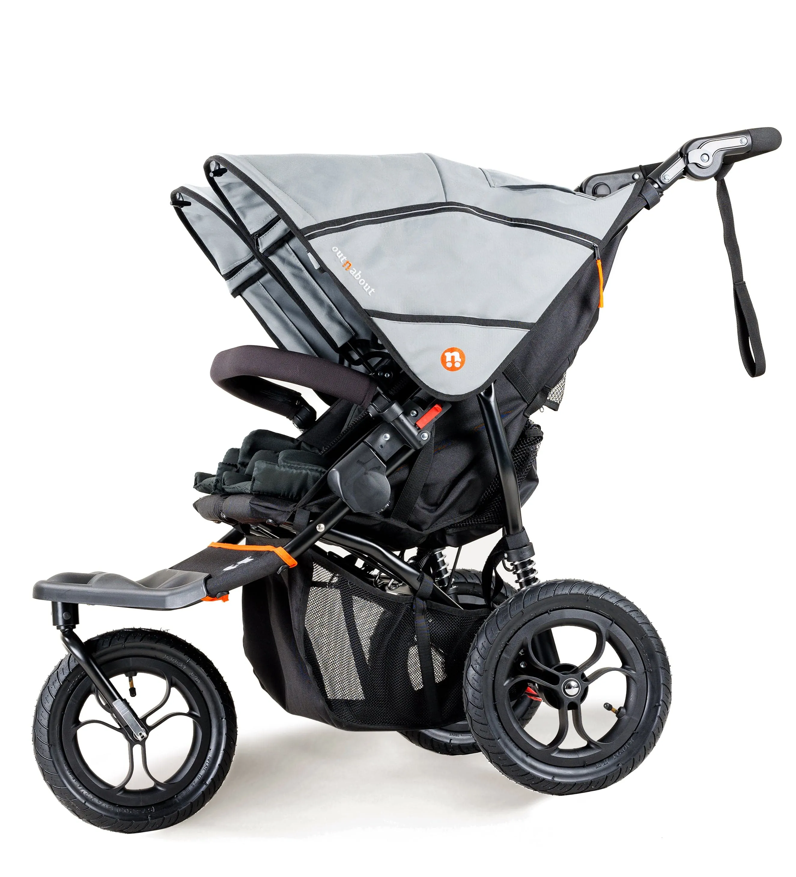 Out n About Nipper Double Duo Comfort Kit in Rock Salt Grey