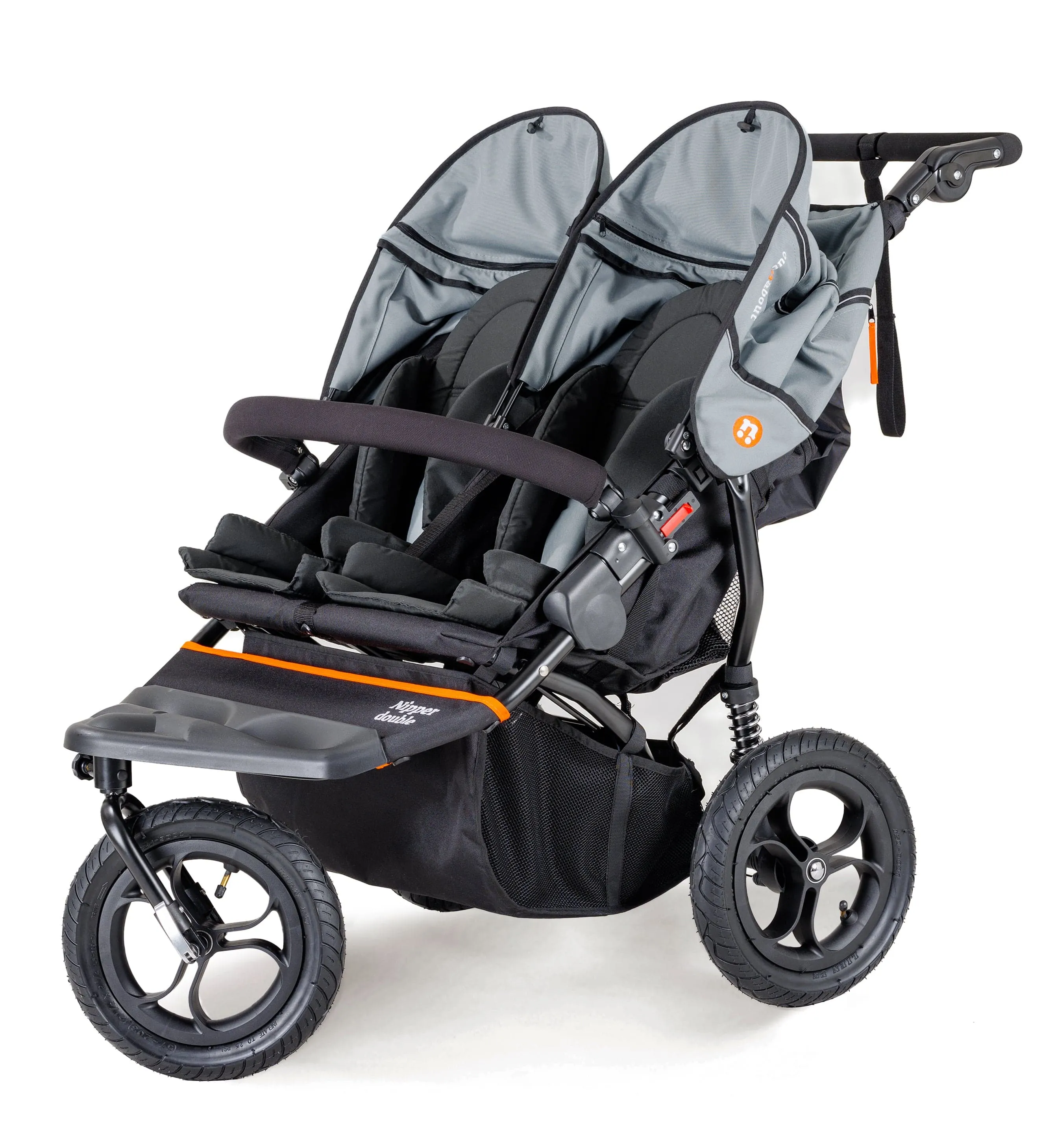 Out n About Nipper Double Duo Comfort Kit in Rock Salt Grey
