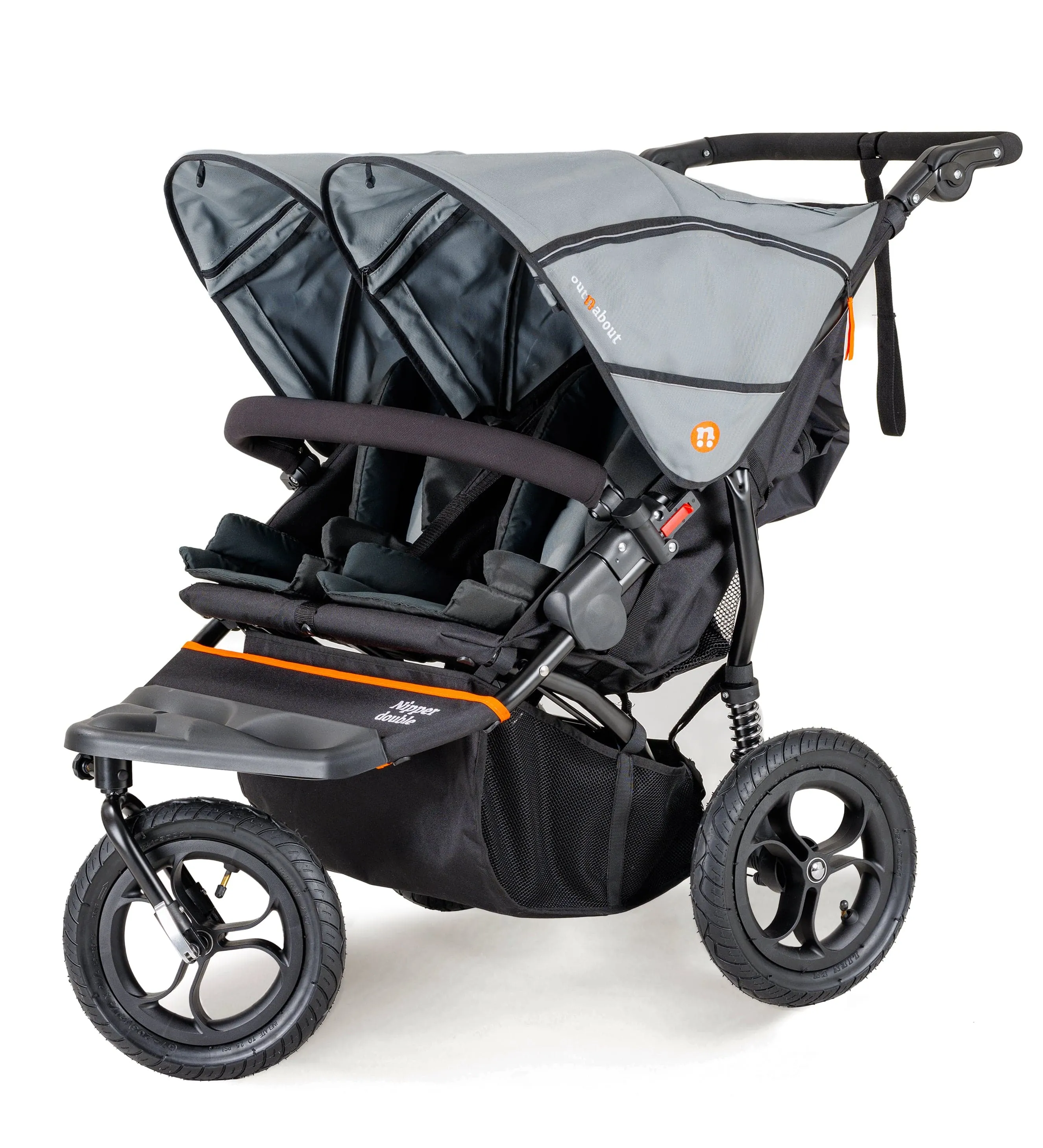 Out n About Nipper Double Duo Comfort Kit in Rock Salt Grey