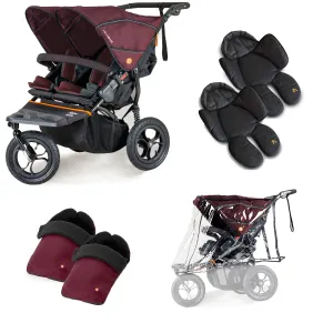 Out n About Nipper Double Twin Comfort Kit in Brambleberry Red