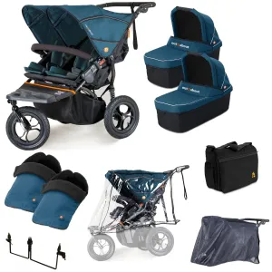 Out n About Nipper Double Twin Ultimate Kit in Highland Blue