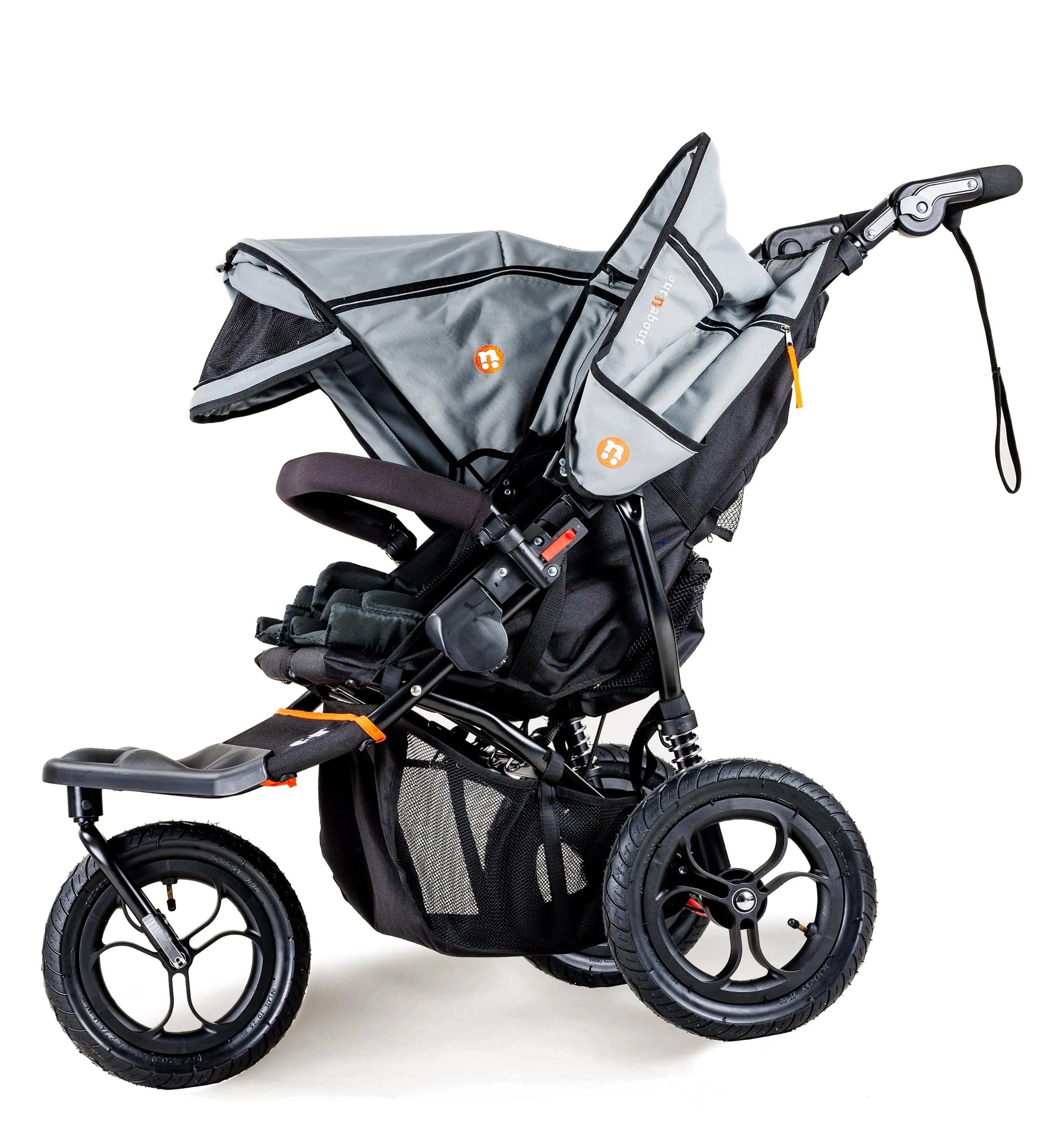 Out n About Nipper Double Twin Ultimate Kit in Rock Salt Grey