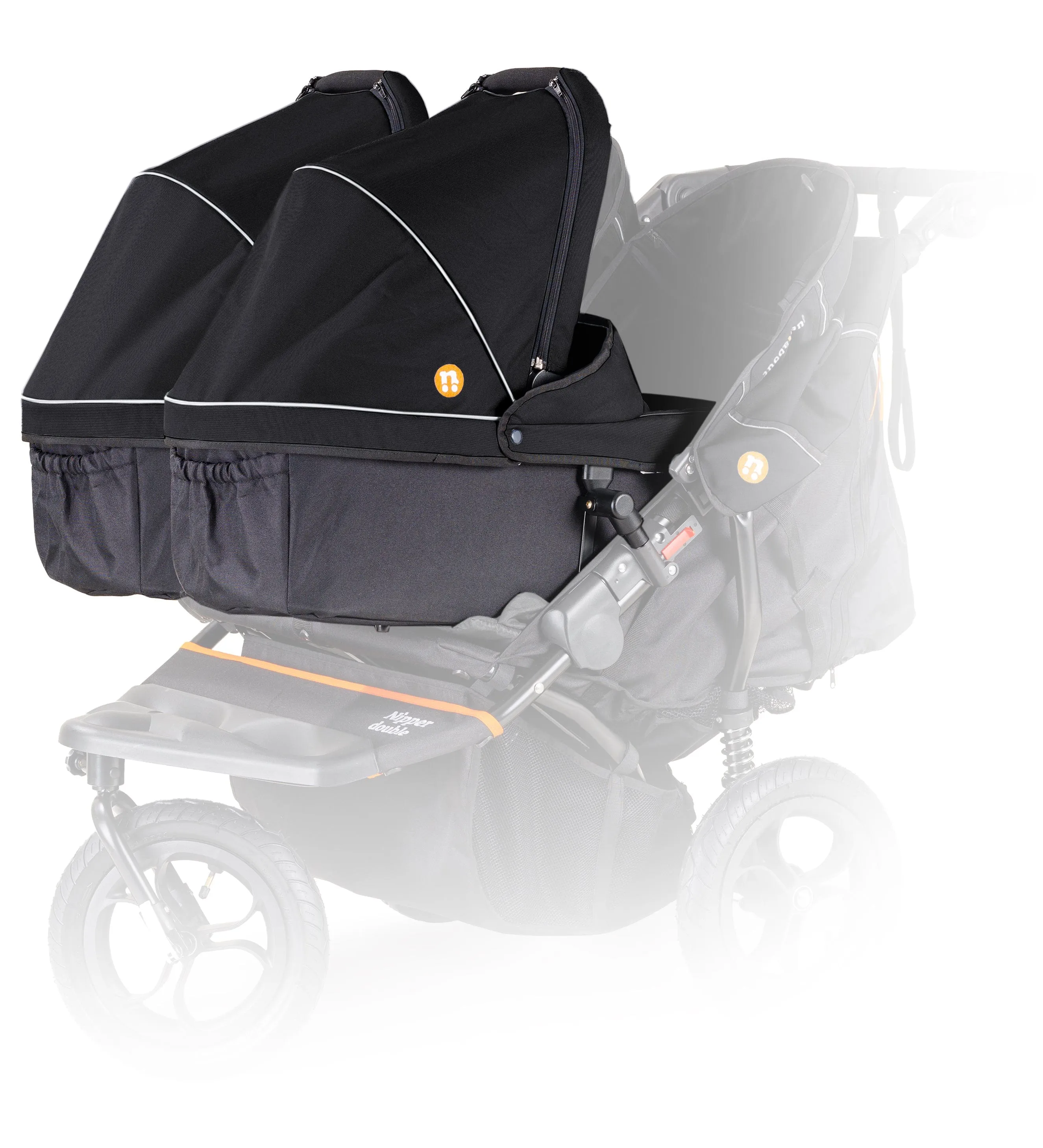 Out n About Nipper Double Twin Ultimate Kit in Summit Black