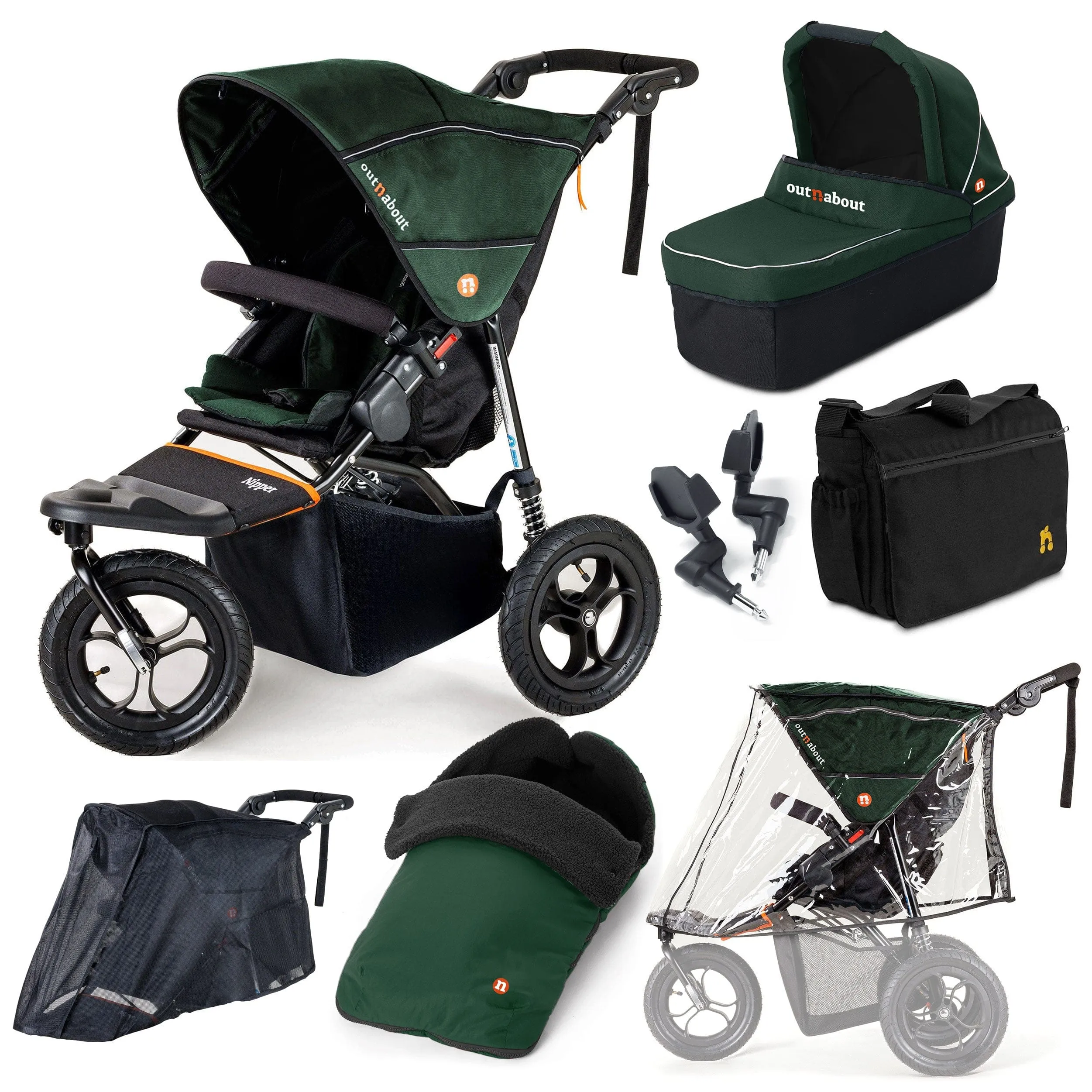 Out n About Nipper Single Ultimate Kit in Sycamore Green