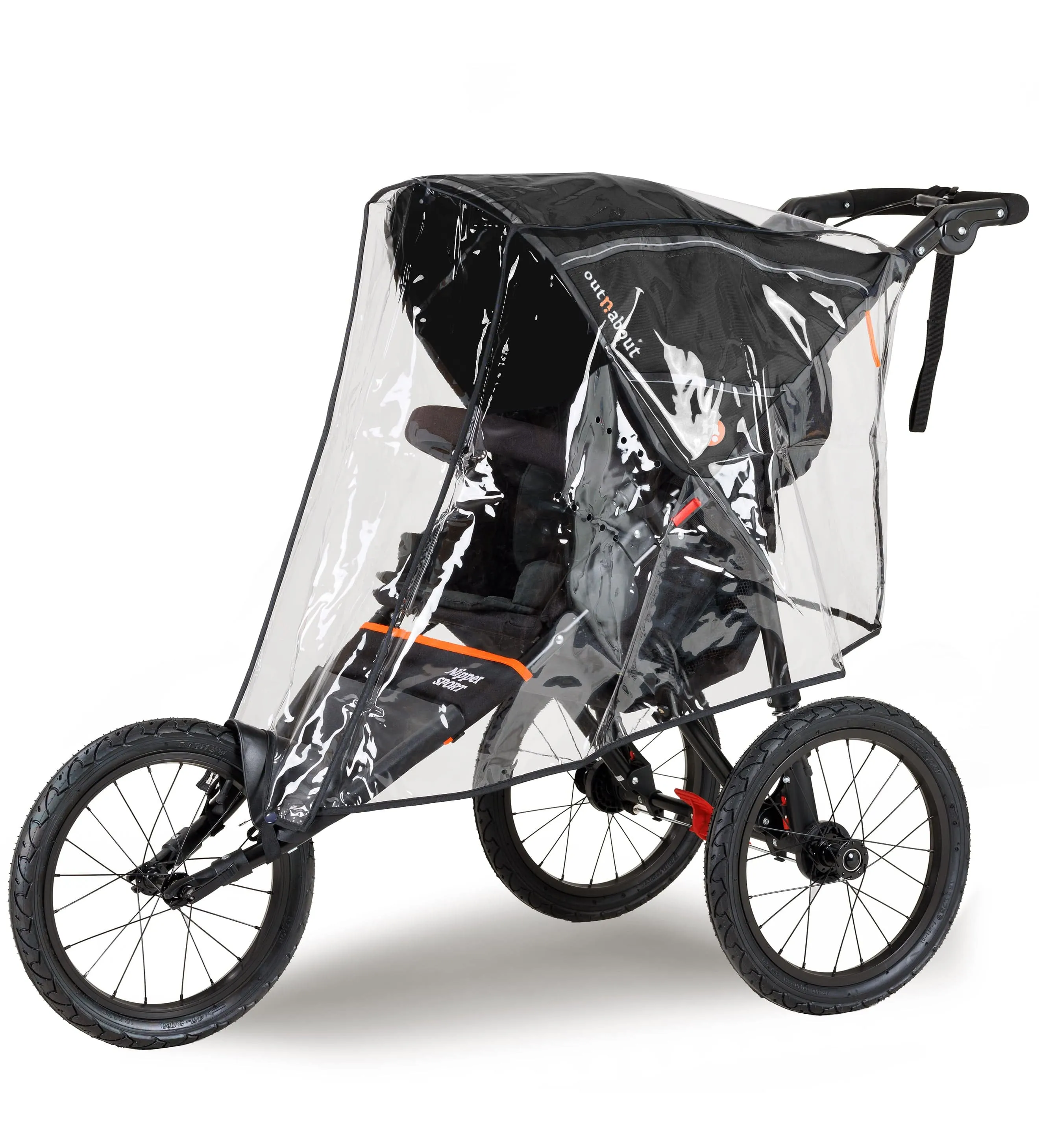 Out n About Nipper Sport V5 Single Pushchair with Footmuff - Summit Black