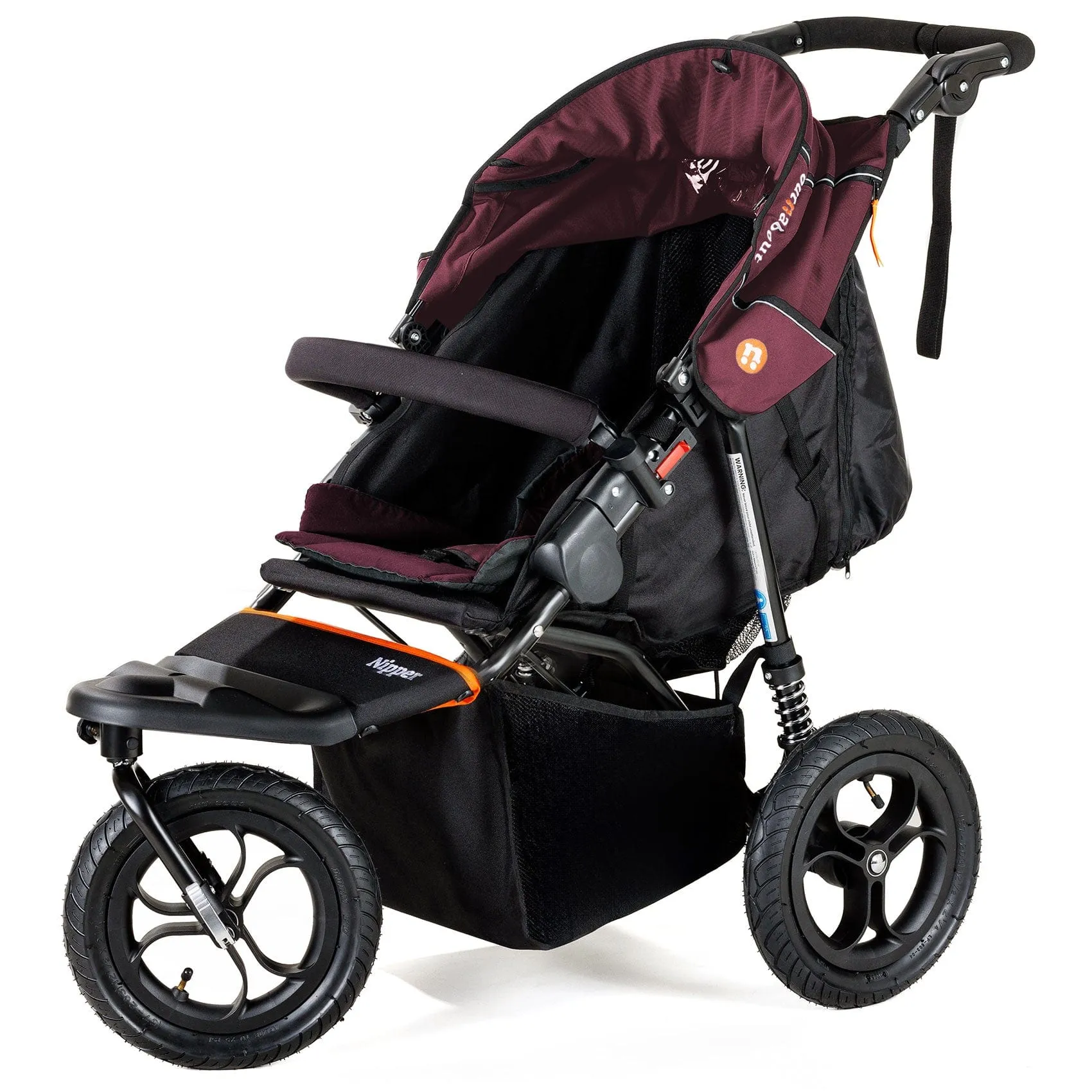 Out n About Nipper V5 All Terrian Pushchair - Brambleberry Red
