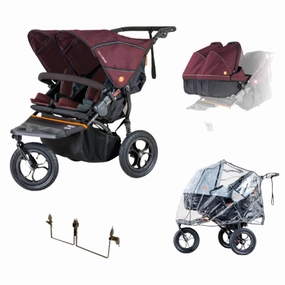 Out 'n' About Nipper Double Twin Starter Bundle, Brambleberry Red