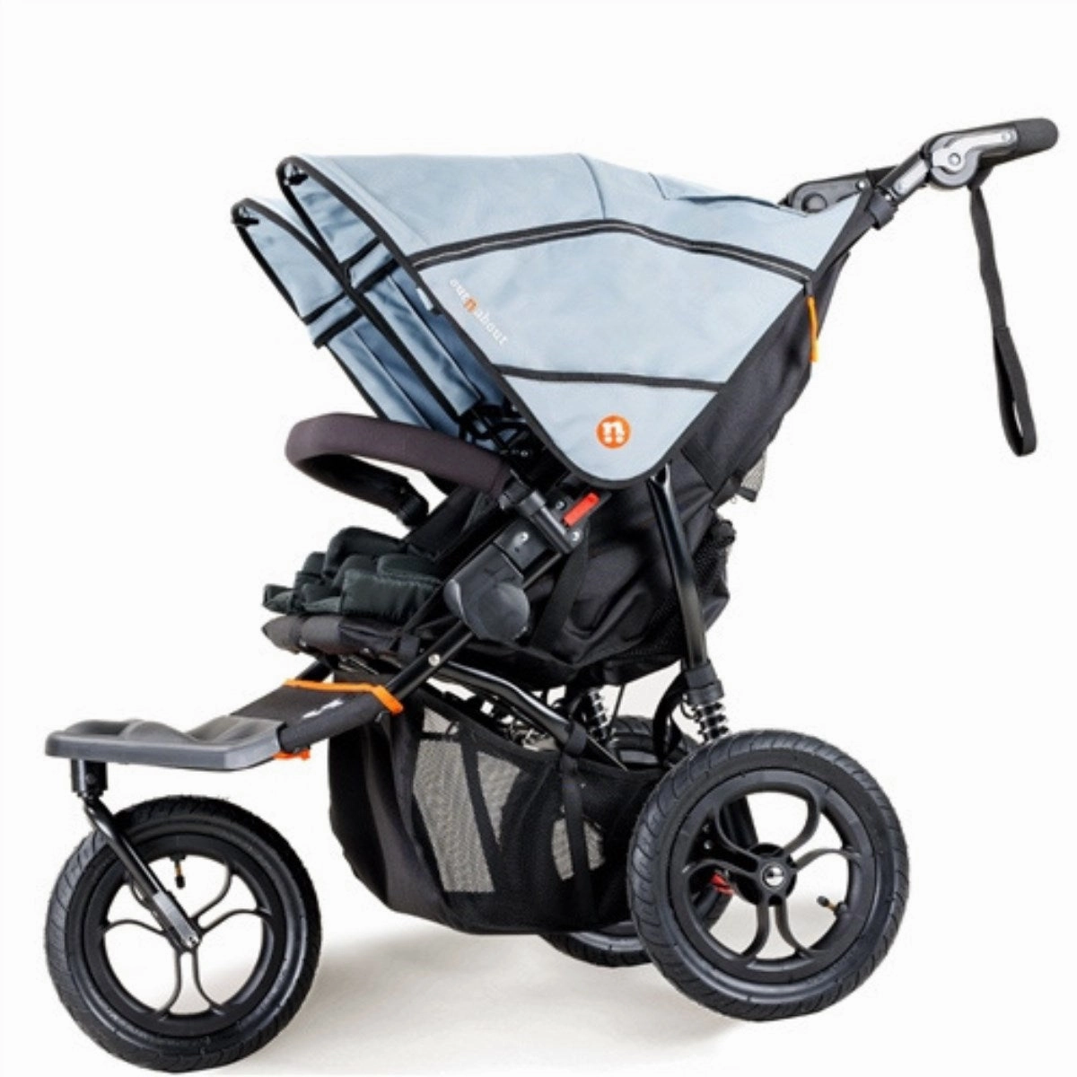 Out 'n' About Nipper Double Twin Starter Bundle, Rocksalt Grey