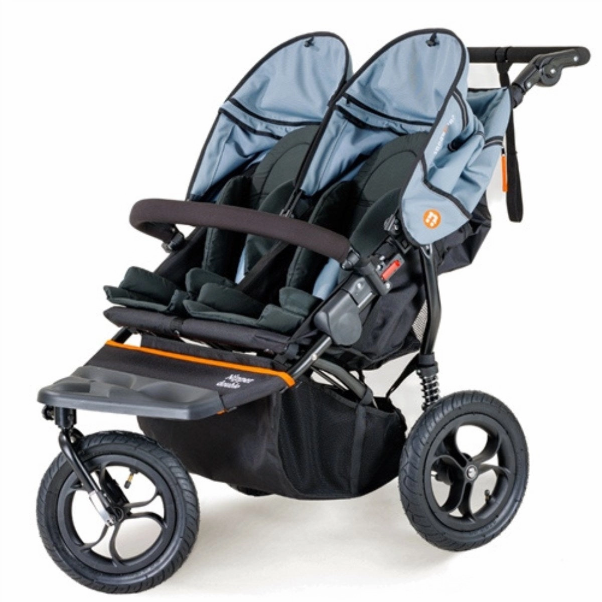 Out 'n' About Nipper Double Twin Starter Bundle, Rocksalt Grey