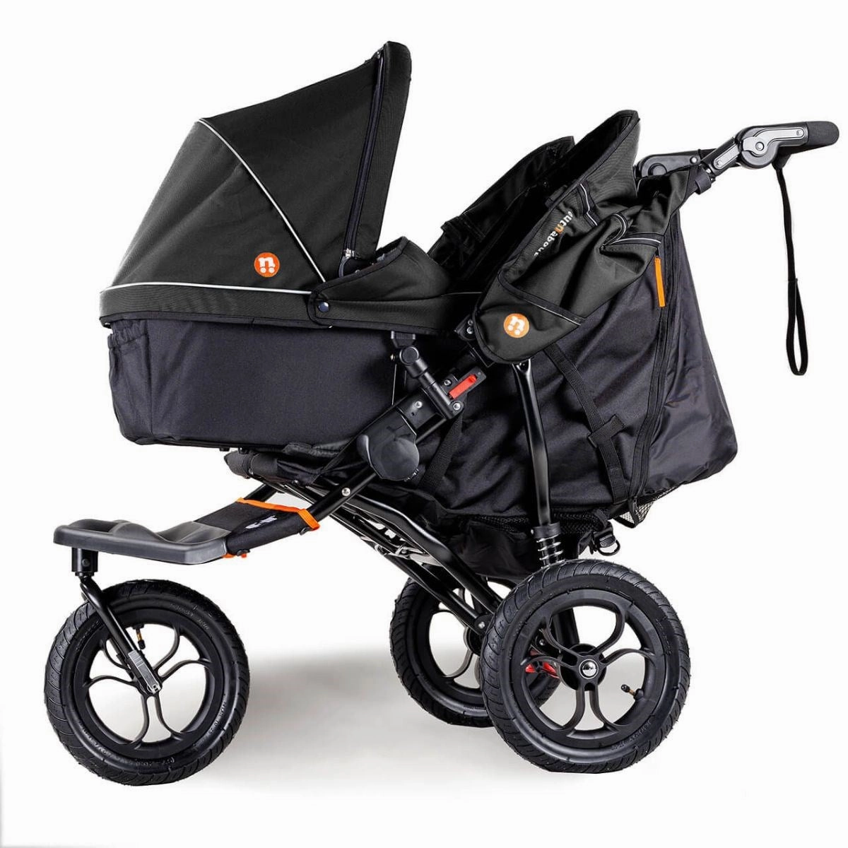 Out 'n' About Nipper Double V5 Newborn And Toddler Starter Bundle, Summit Black