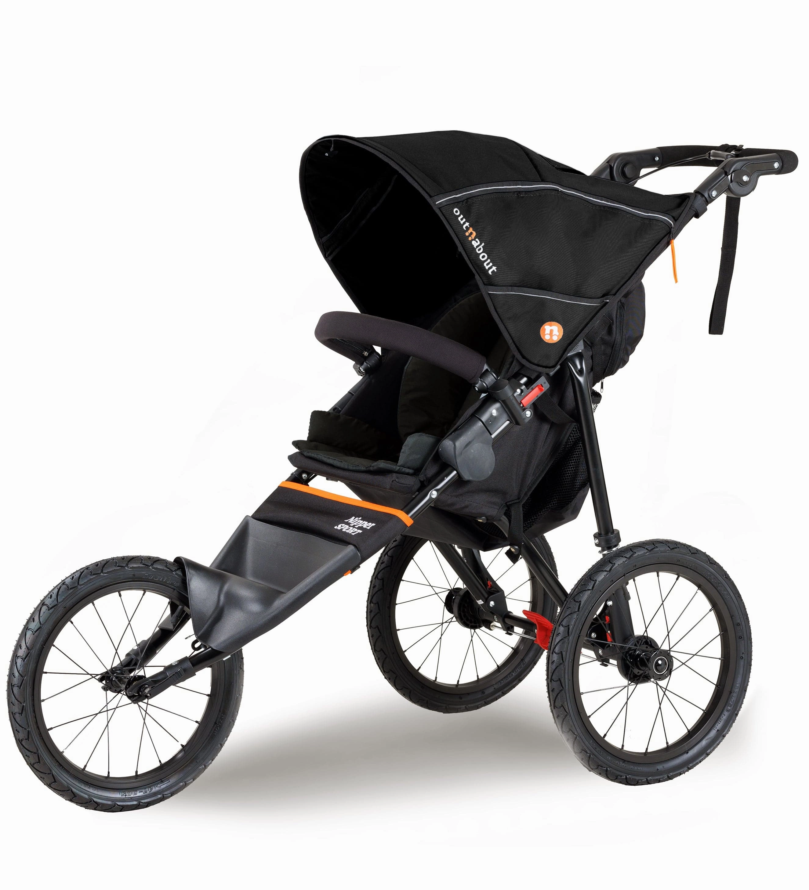 Out n About Nipper Sport V5 Single Pushchair with Footmuff - Summit Black