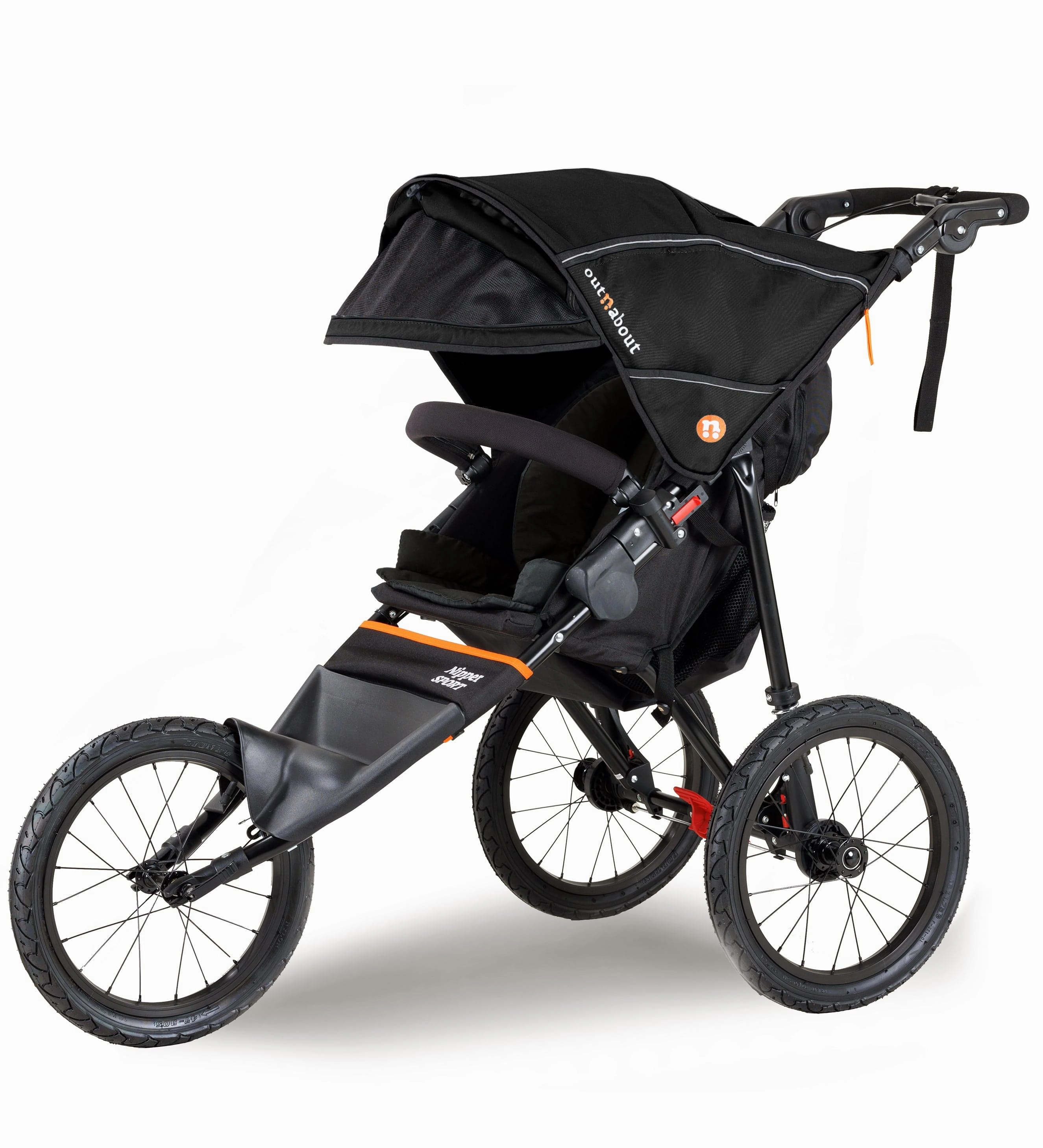 Out n About Nipper Sport V5 Single Pushchair with Footmuff - Summit Black