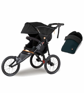 Out n About Nipper Sport V5 Single Pushchair with Footmuff - Summit Black
