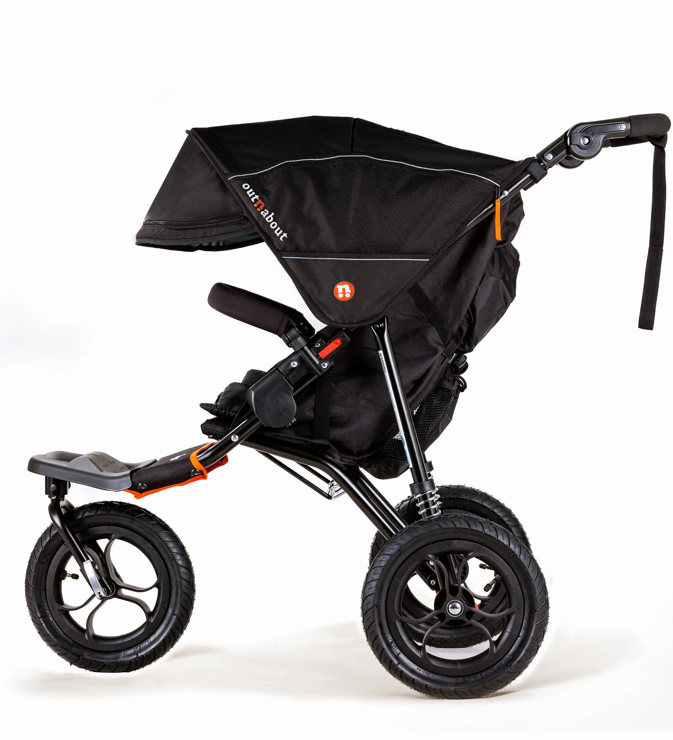 Out n About Nipper V5 Single Pushchair with Footmuff - Summit Black