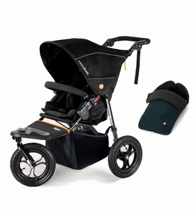 Out n About Nipper V5 Single Pushchair with Footmuff - Summit Black