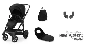 Oyster 3 Special Edition Pushchair Essential Bundle - Onyx