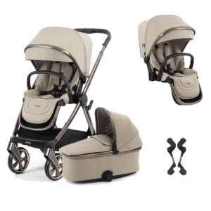 Oyster 4 Double Stroller - Buttermilk