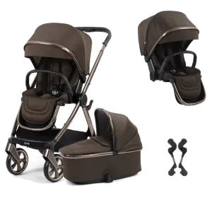 Oyster 4 Double Stroller - Chocolate Velvet