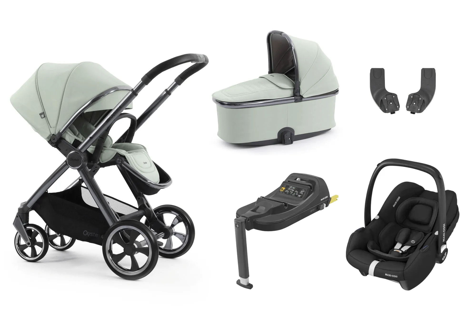 Oyster 4 Essential (Cabriofix i-Size) Travel System - Pistachio