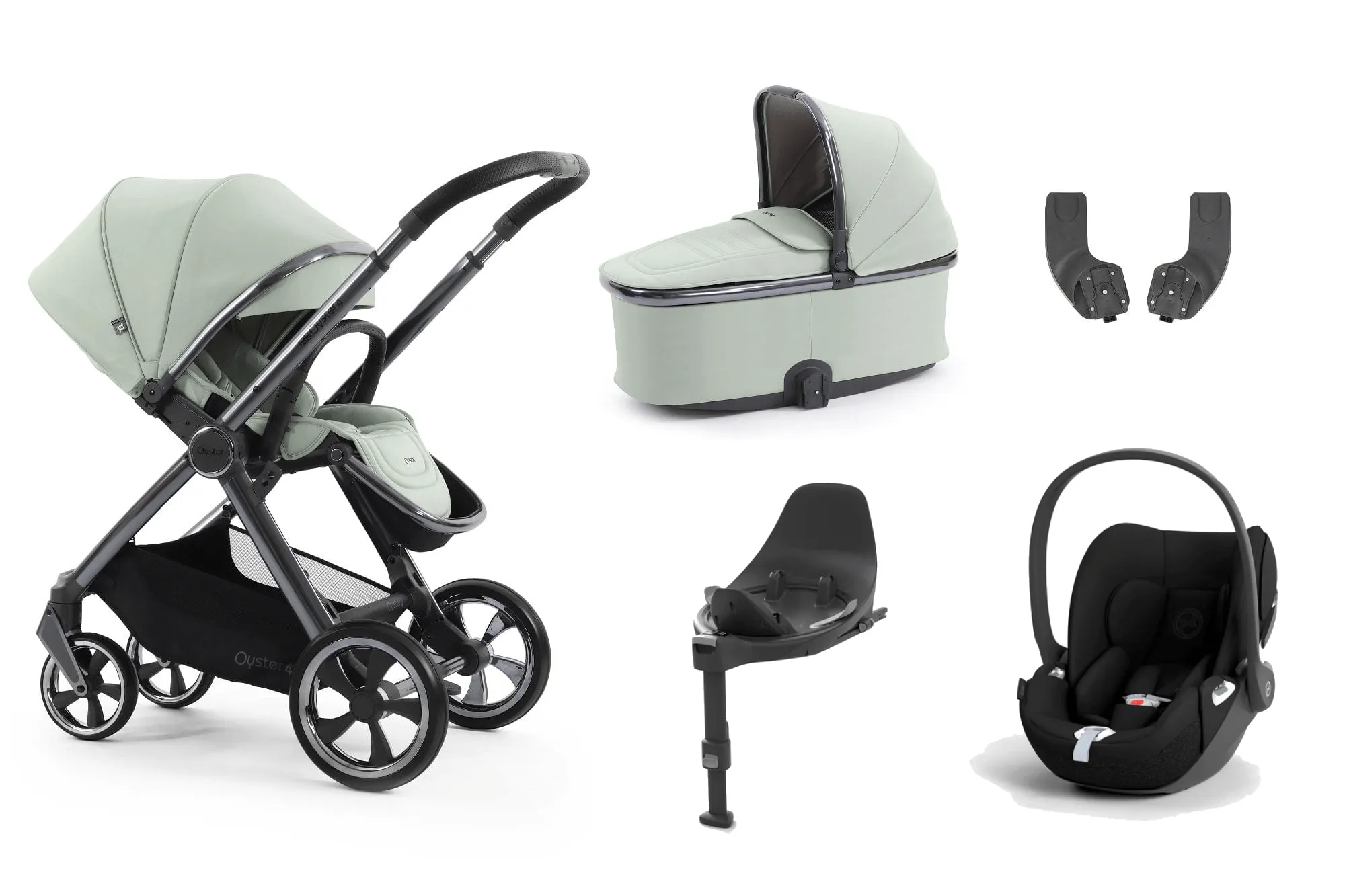 Oyster 4 Essential (Cloud T) Travel System - Pistachio