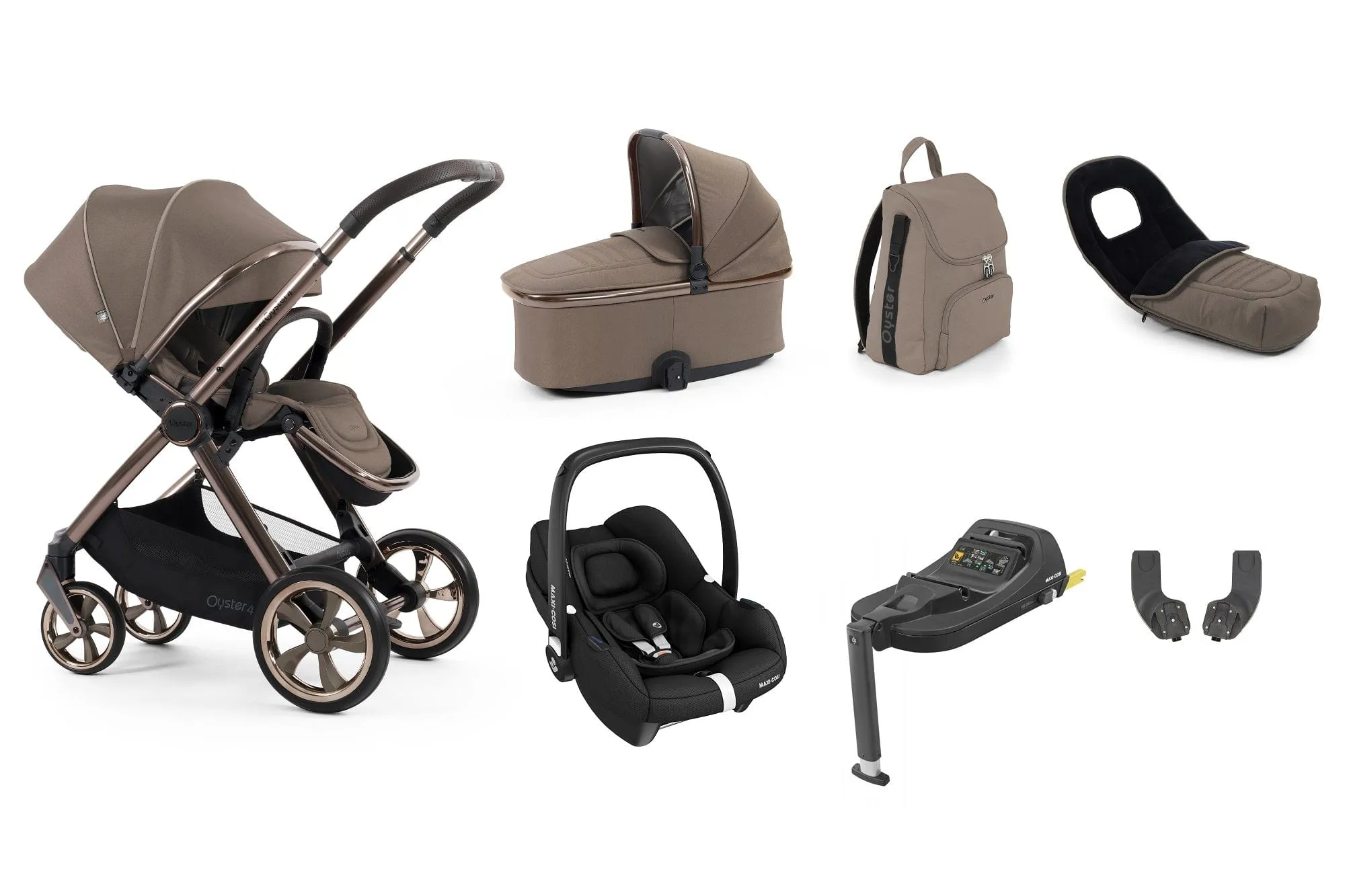Oyster 4 Luxury (Cabriofix i-Size) Travel System - Mink