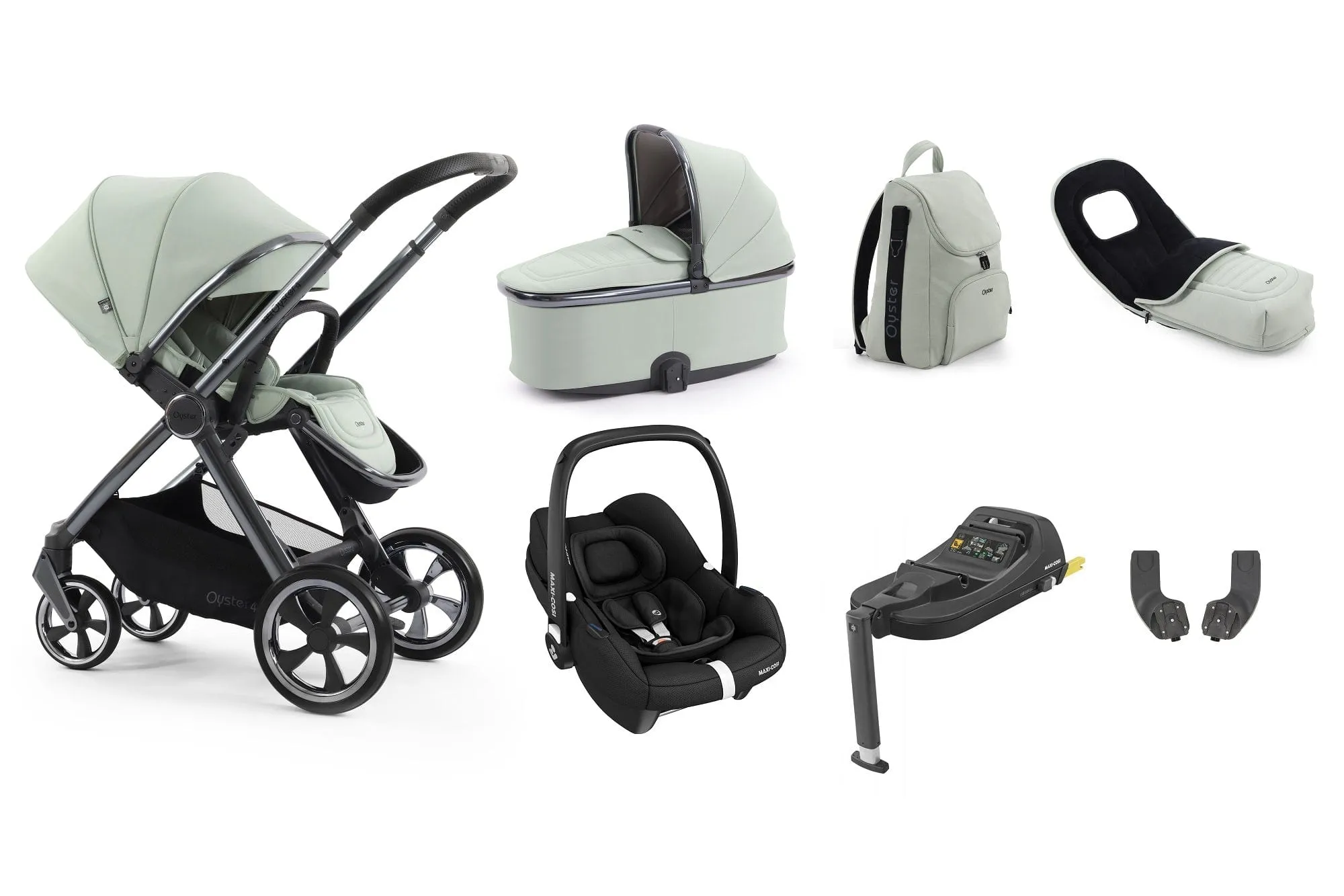 Oyster 4 Luxury (Cabriofix i-Size) Travel System - Pistachio