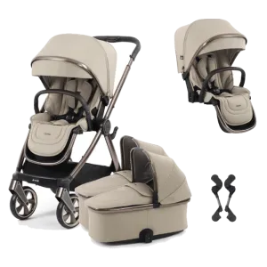 Oyster 4 Twin Stroller - Buttermilk