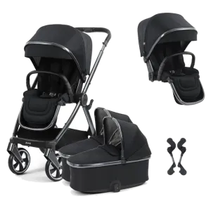 Oyster 4 Twin Stroller - Carbonite